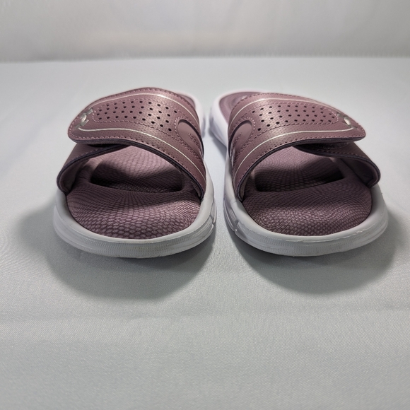 Under Armour Velcro-Adjustable Slides Sandals with Memory Foam, Pink, Size 6 - Picture 9 of 13